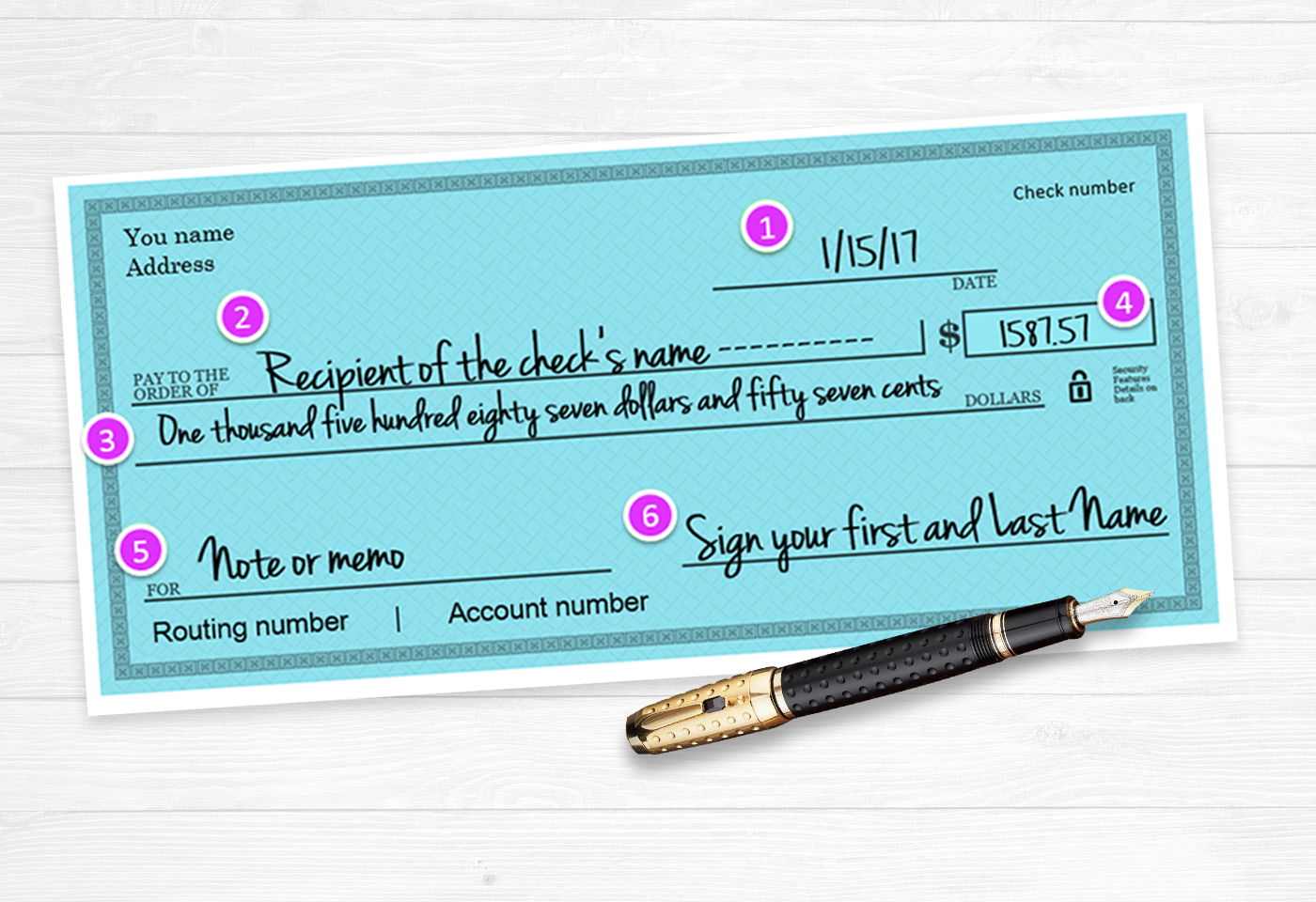 How to Write a Check  | ShinyLoans